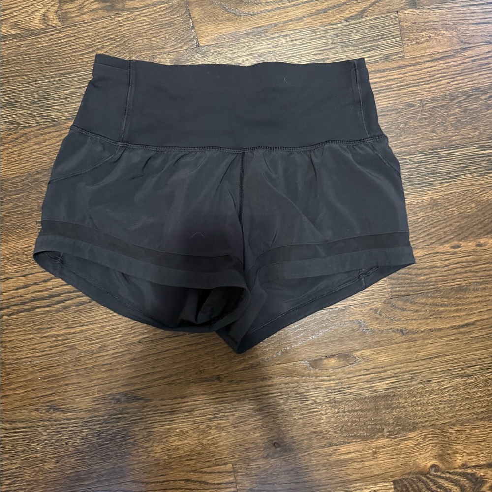 Women's Black High-Waisted Shorts